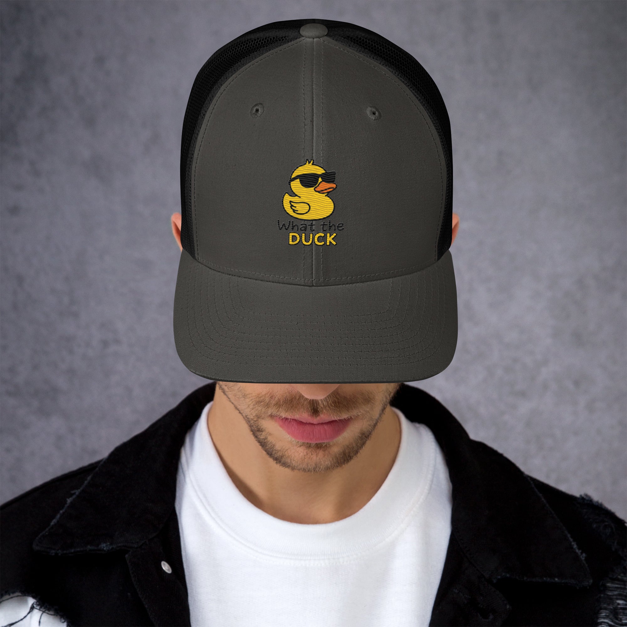 Cappellino Ricamato Unisex Da Baseball Regolabile – Design What The DUCK-Biiply