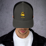 Gorra de béisbol bordada unisex ajustable – Diseño What The DUCK