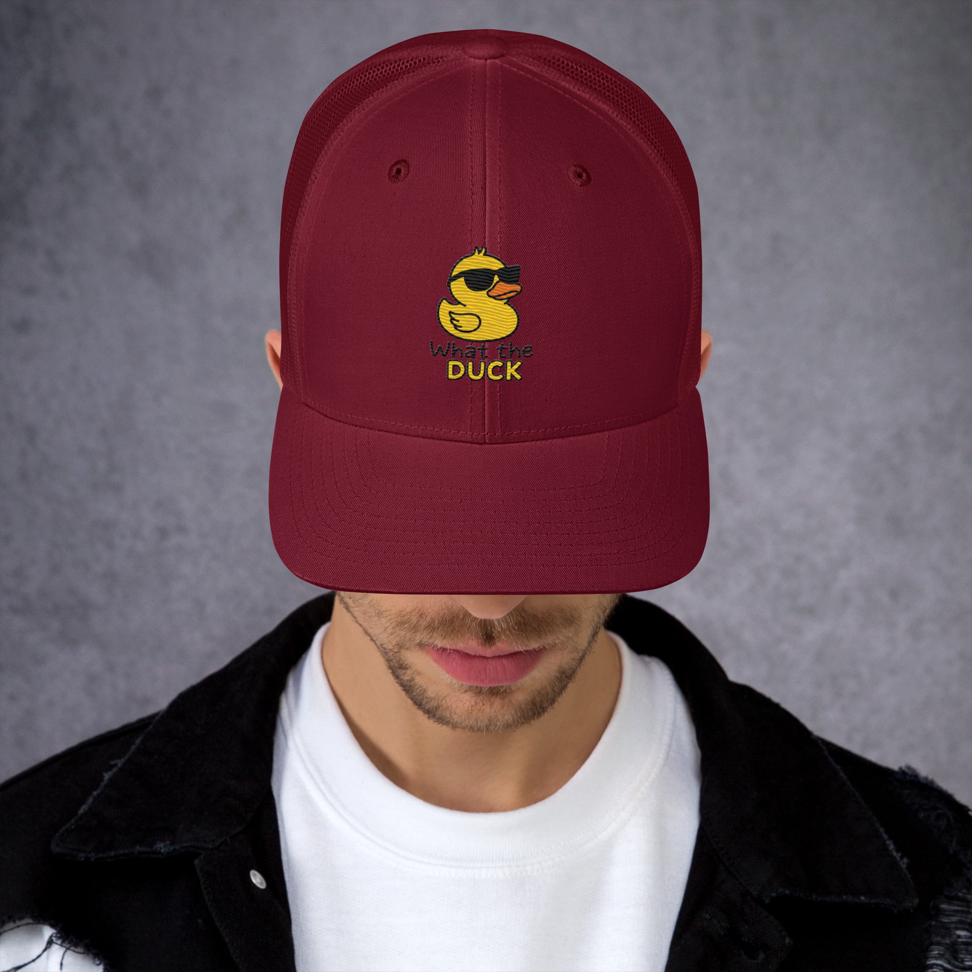 Cappellino Ricamato Unisex Da Baseball Regolabile – Design What The DUCK-Biiply