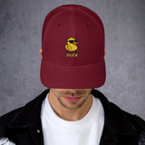 Cappellino Ricamato Unisex Da Baseball Regolabile – Design What The DUCK