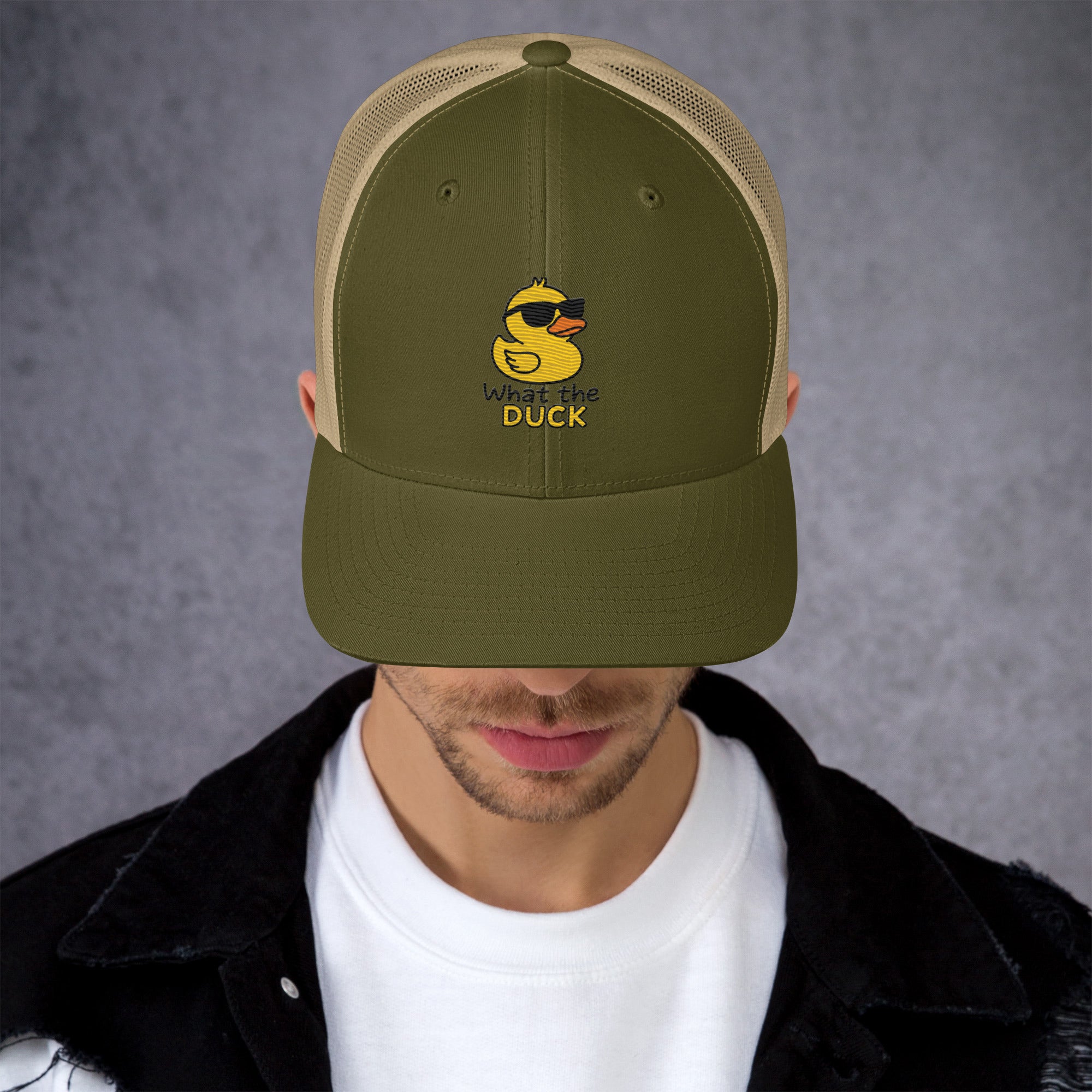 Cappellino Ricamato Unisex Da Baseball Regolabile – Design What The DUCK-Biiply