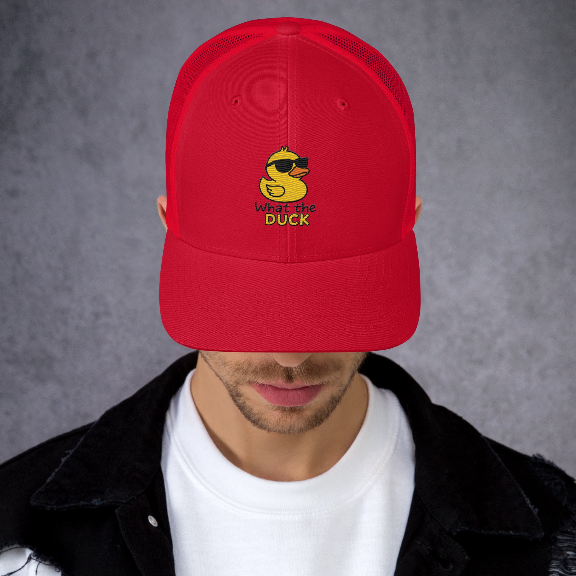 Cappellino Ricamato Unisex Da Baseball Regolabile – Design What The DUCK-Biiply