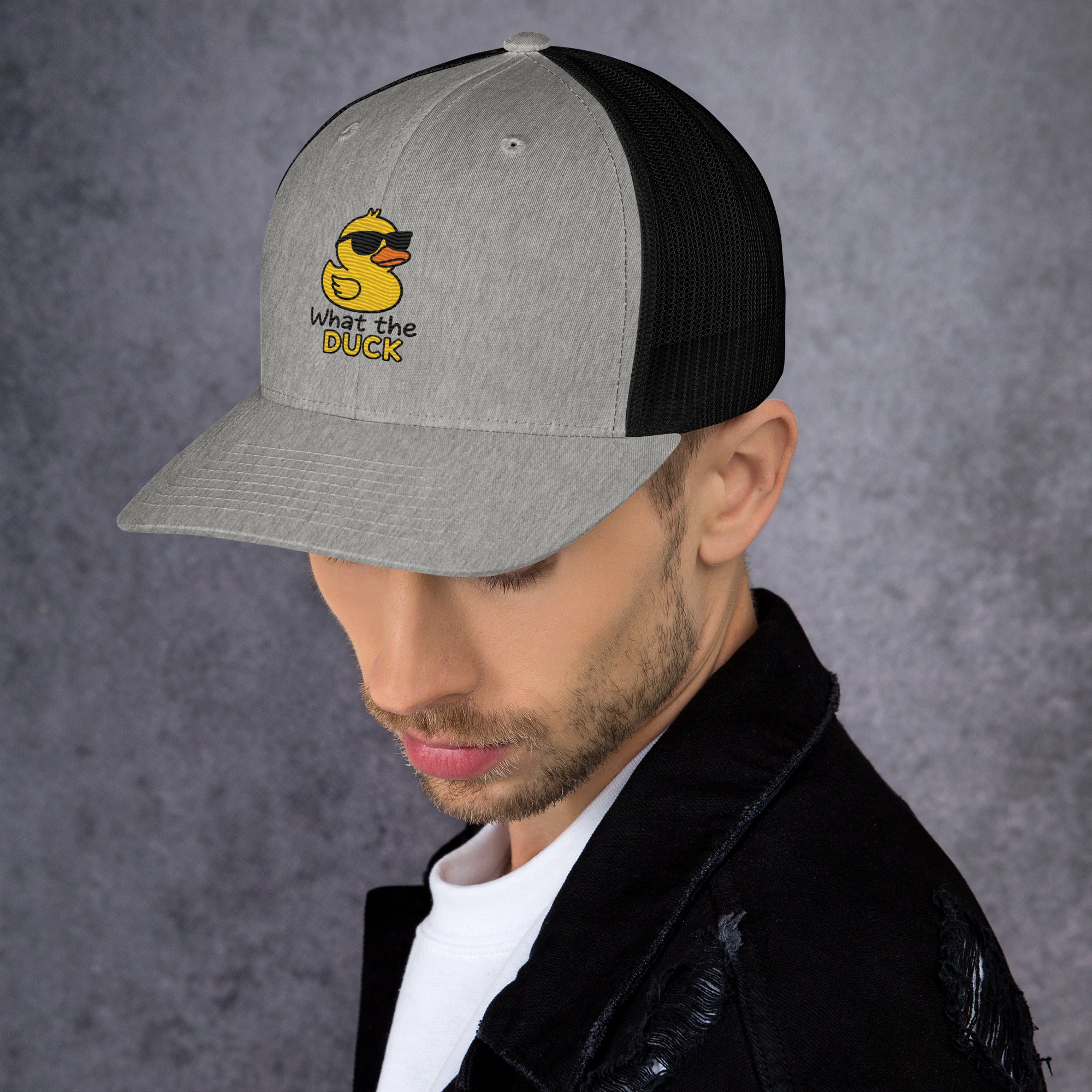 Cappellino Ricamato Unisex Da Baseball Regolabile – Design What The DUCK-Biiply