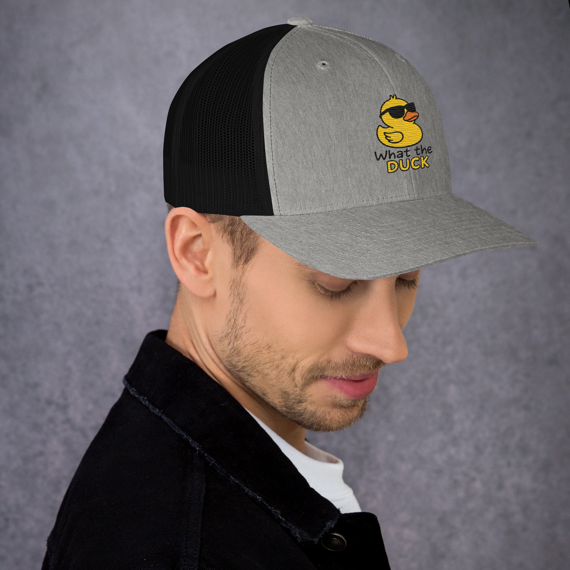 Cappellino Ricamato Unisex Da Baseball Regolabile – Design What The DUCK-Biiply
