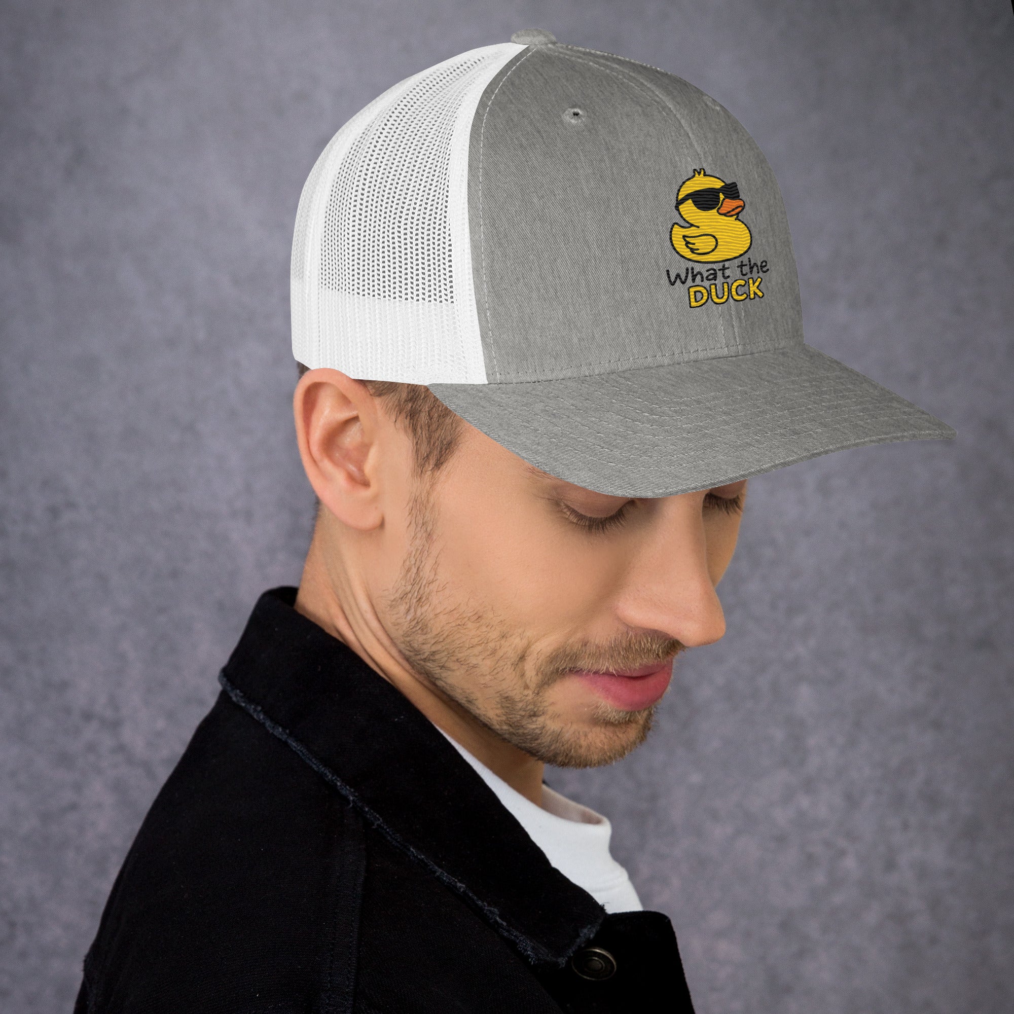 Cappellino Ricamato Unisex Da Baseball Regolabile – Design What The DUCK-Biiply
