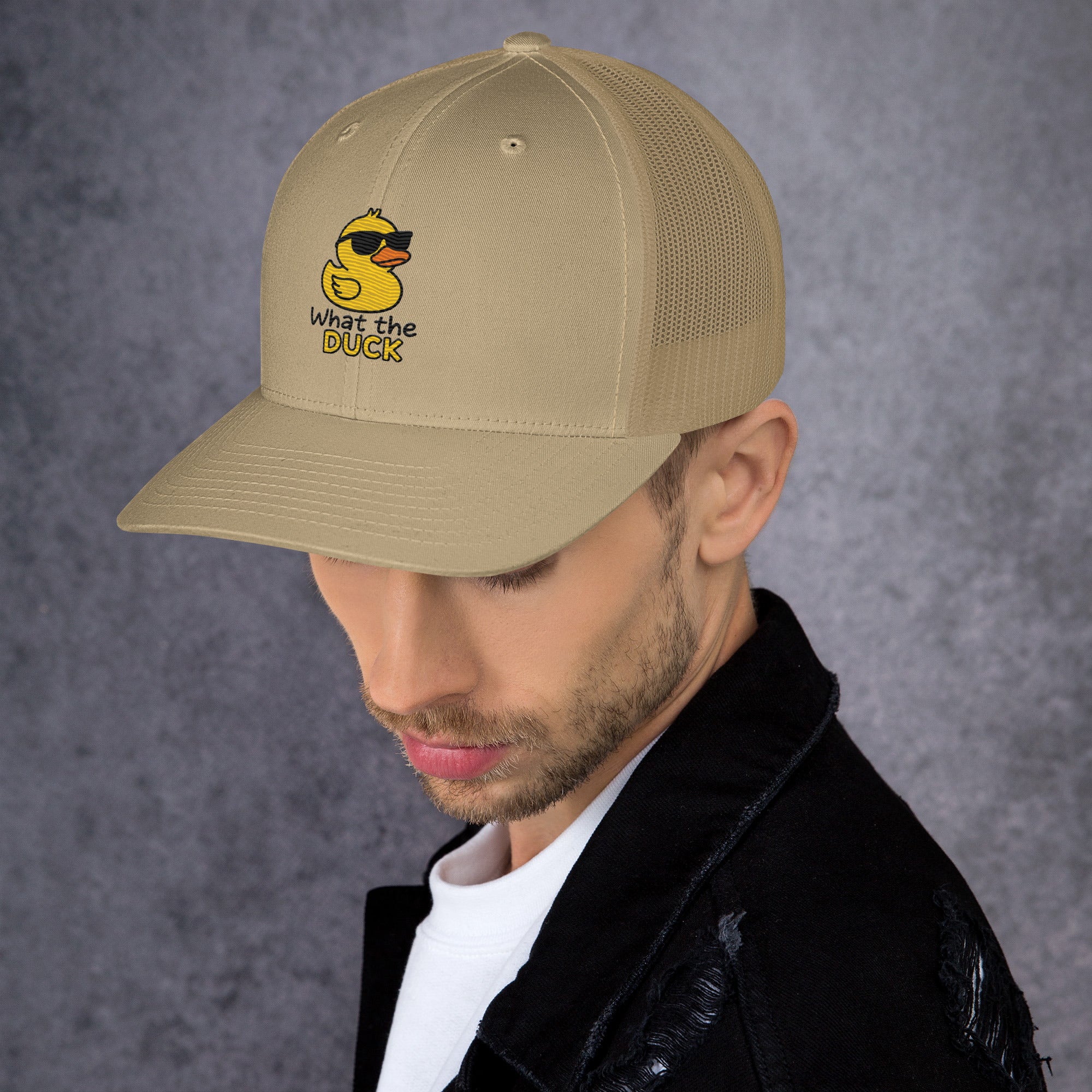 Cappellino Ricamato Unisex Da Baseball Regolabile – Design What The DUCK-Biiply