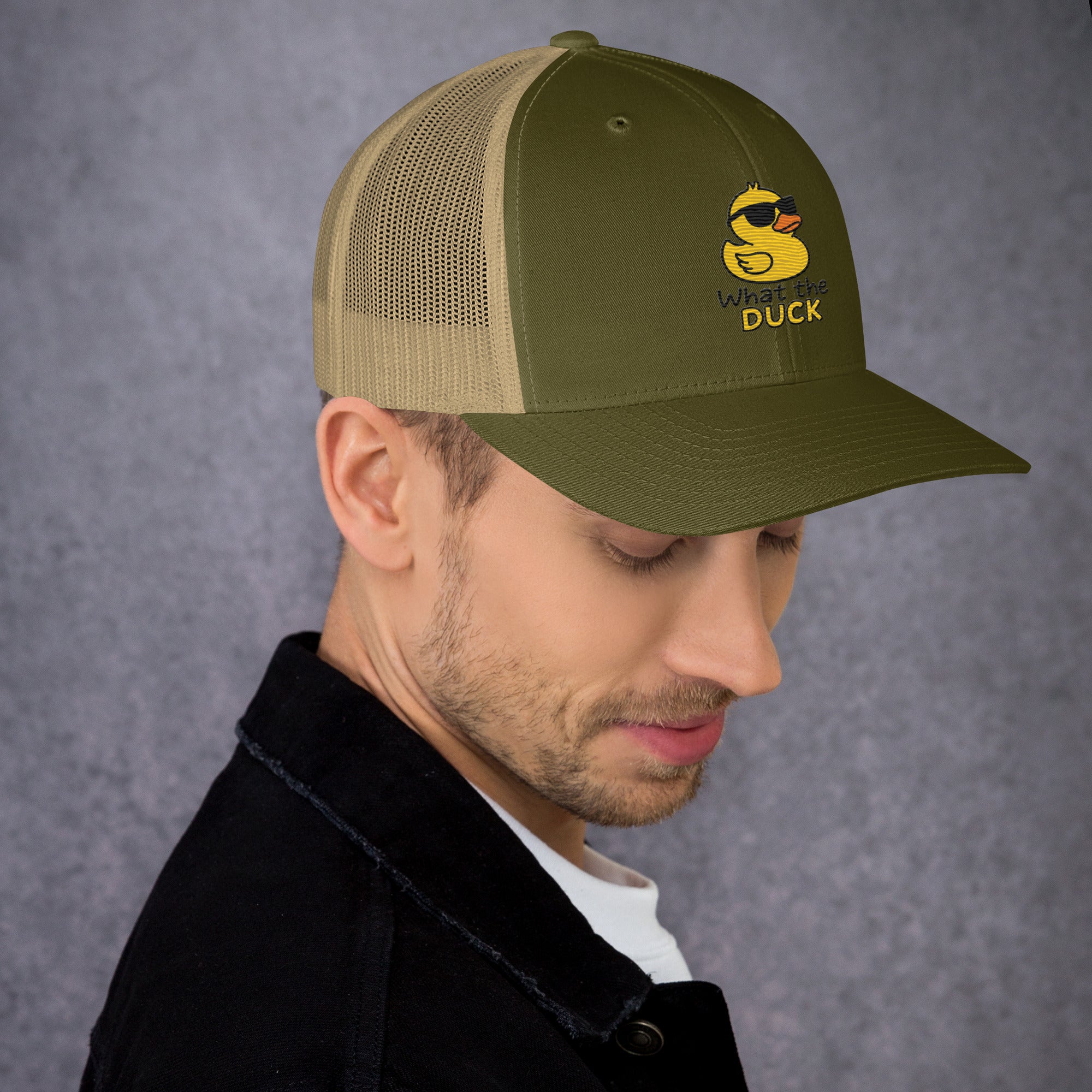 Cappellino Ricamato Unisex Da Baseball Regolabile – Design What The DUCK-Biiply