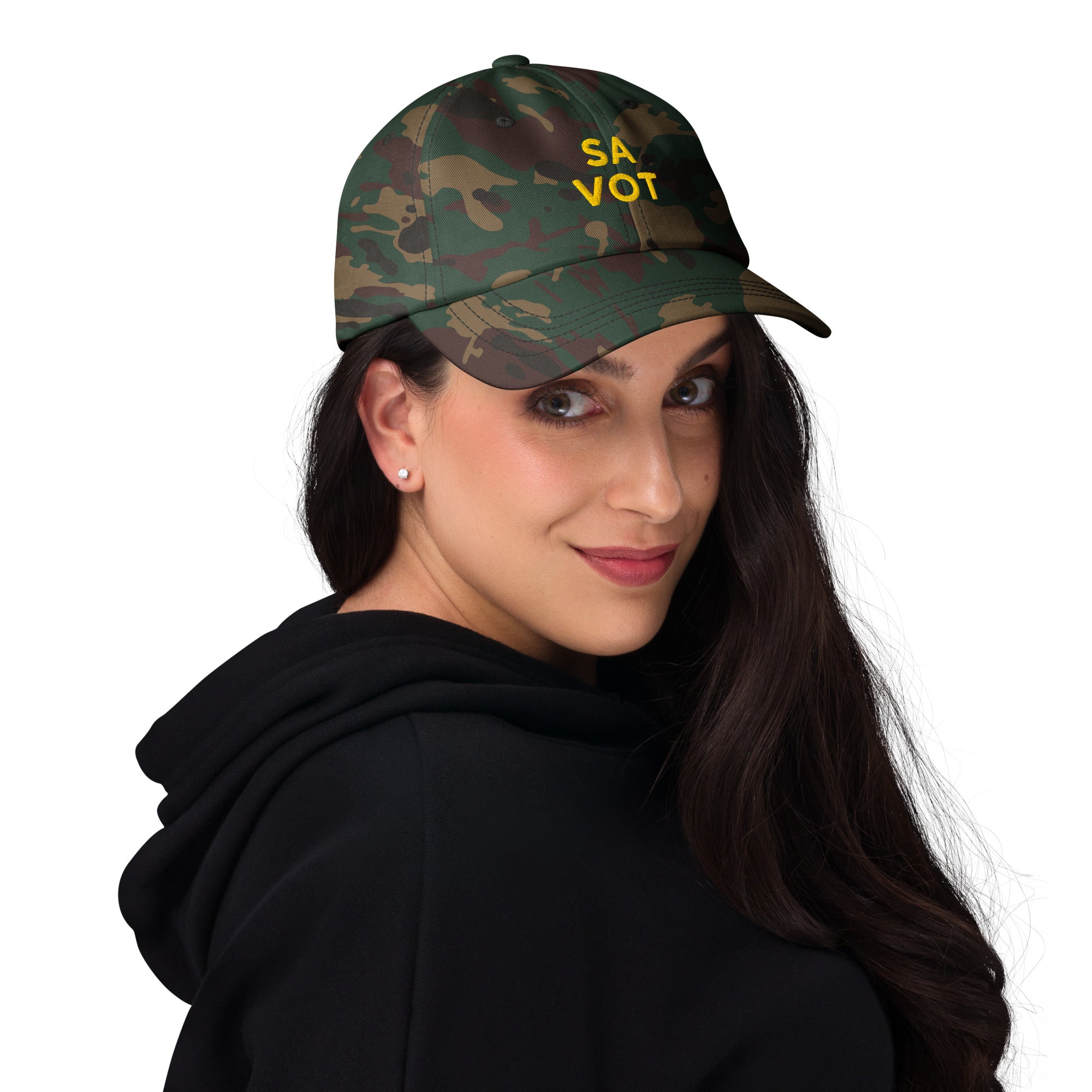 Cappellino Ricamato Unisex Effetto Rilievo 3D Da Baseball Regolabile – Design Sa Vot-Biiply