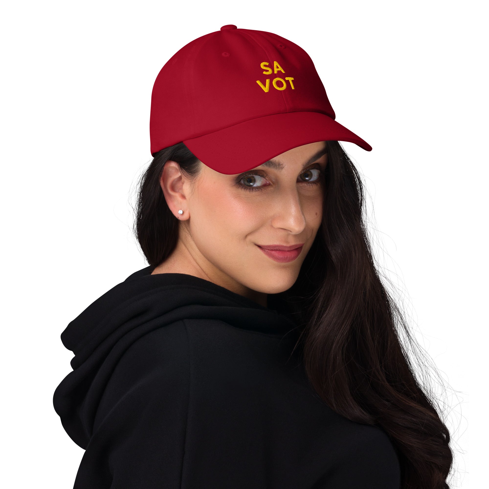 Cappellino Ricamato Unisex Effetto Rilievo 3D Da Baseball Regolabile – Design Sa Vot-Biiply