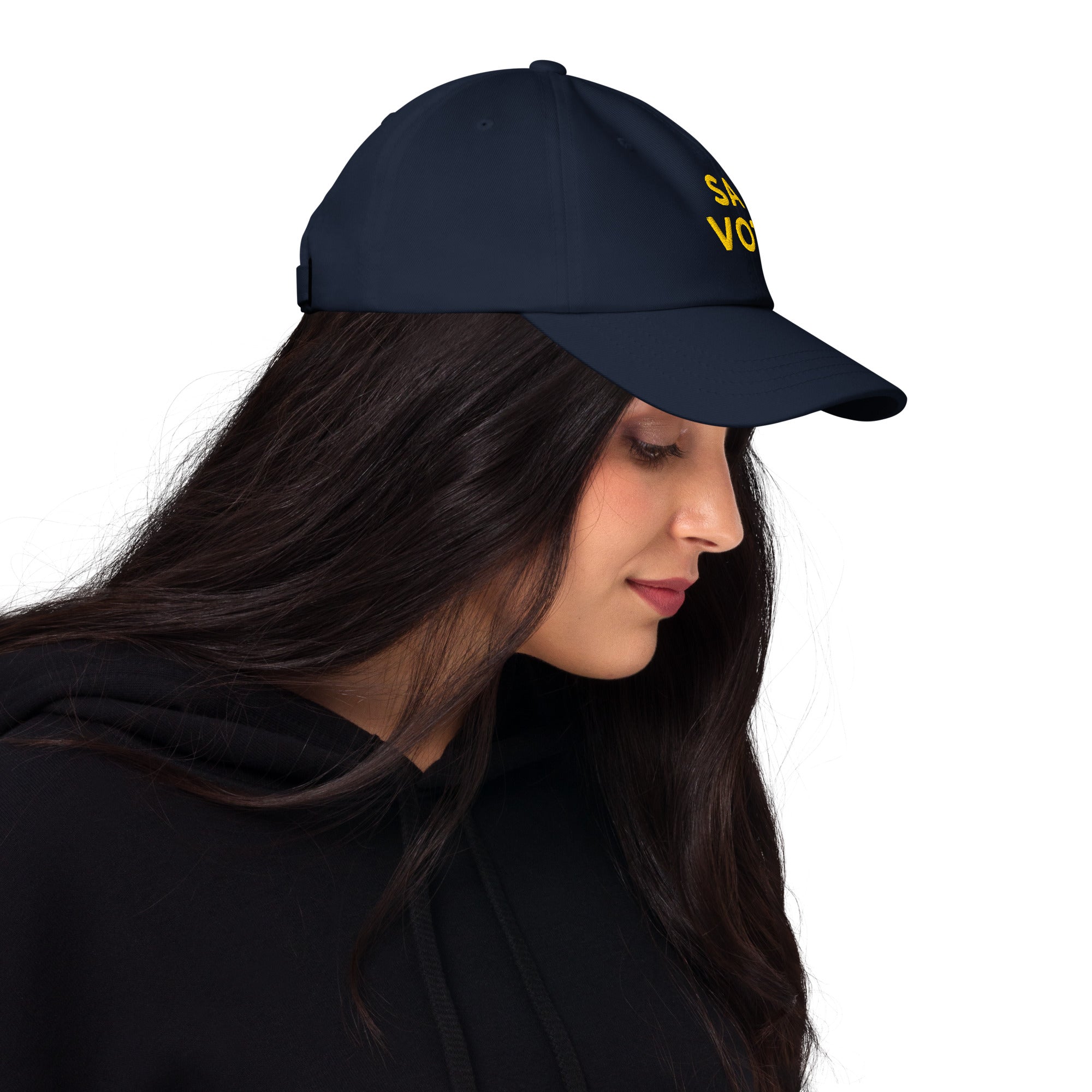 Cappellino Ricamato Unisex Effetto Rilievo 3D Da Baseball Regolabile – Design Sa Vot-Biiply