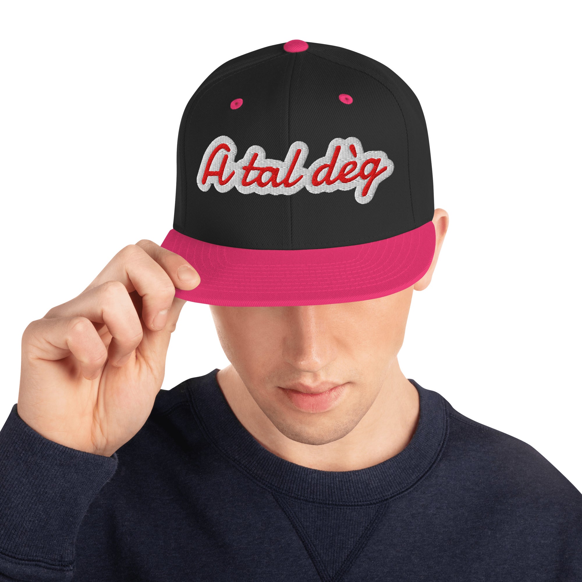 Cappellino Ricamato Unisex Snapback Regolabile – Design A Tal Dèg-Biiply