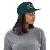 Cappellino Ricamato Unisex Snapback Regolabile – Design Bitcoin Fuck Banks-Biiply