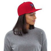 Cappellino Ricamato Unisex Snapback Regolabile – Design Bull & Bear-Biiply
