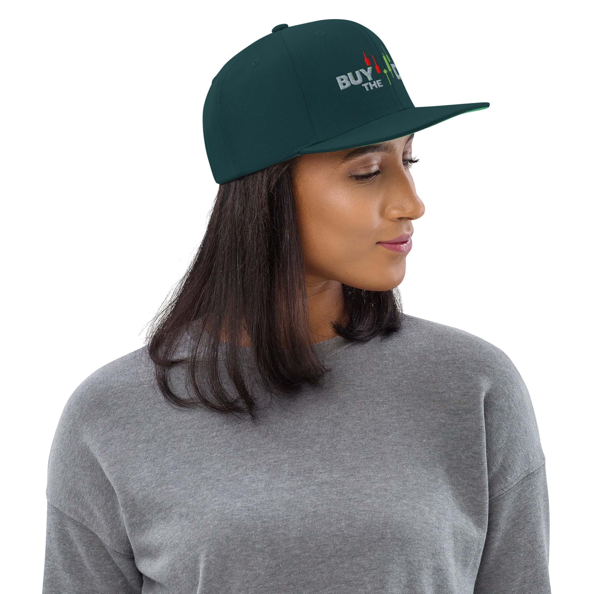 Cappellino Ricamato Unisex Snapback Regolabile – Design Buy The Dip-Biiply