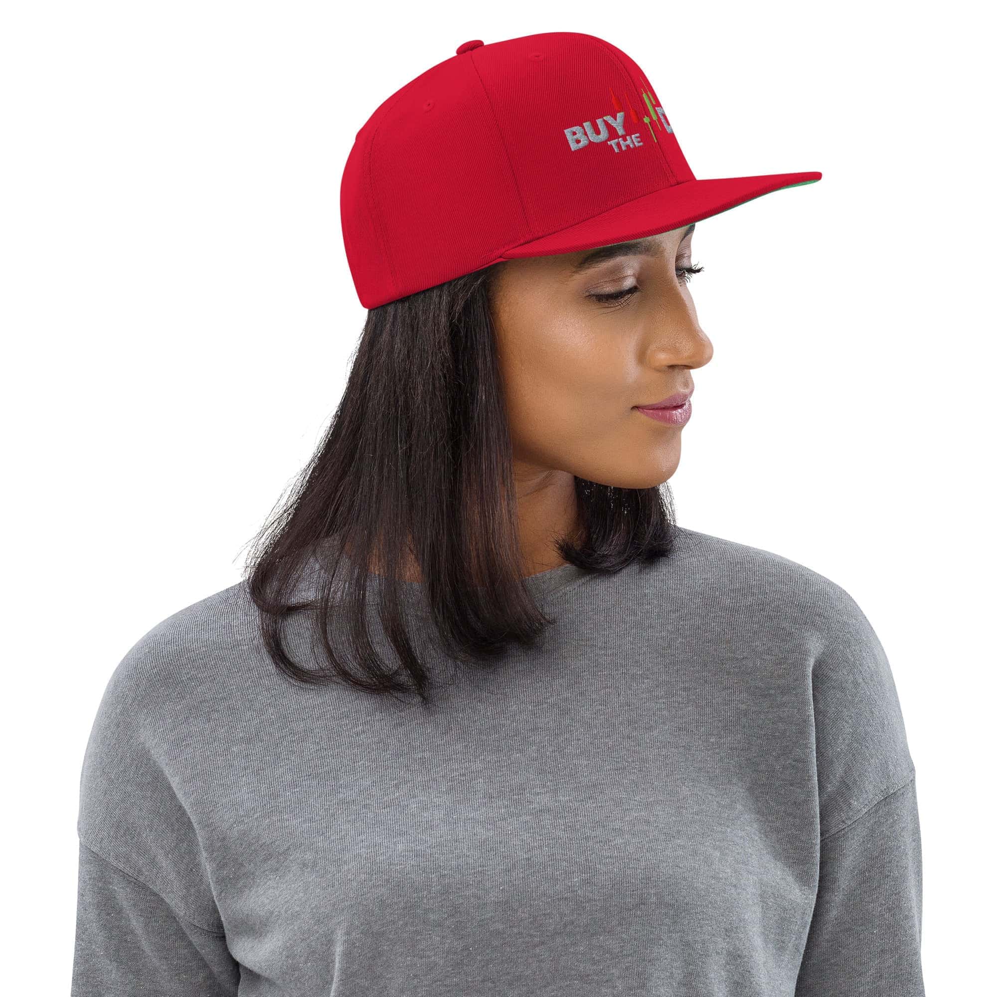 Cappellino Ricamato Unisex Snapback Regolabile – Design Buy The Dip-Biiply