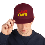 Cappellino Ricamato Unisex Snapback Regolabile – Design Game Over-Biiply