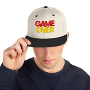 Cappellino Ricamato Unisex Snapback Regolabile – Design Game Over-Biiply