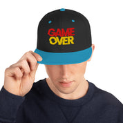 Cappellino Ricamato Unisex Snapback Regolabile – Design Game Over-Biiply