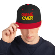 Cappellino Ricamato Unisex Snapback Regolabile – Design Game Over-Biiply