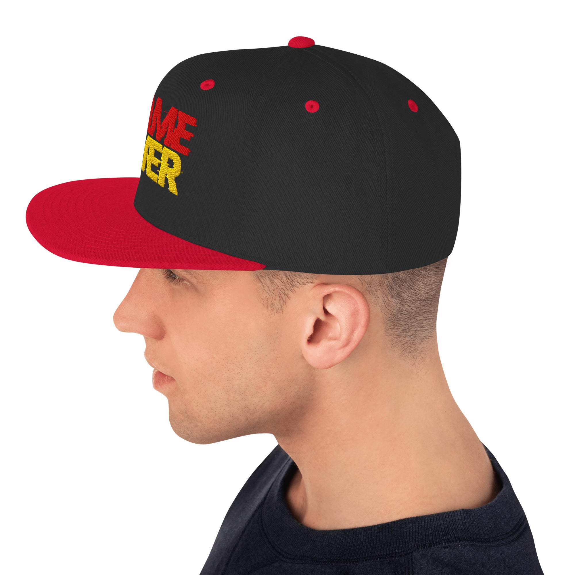 Cappellino Ricamato Unisex Snapback Regolabile – Design Game Over-Biiply
