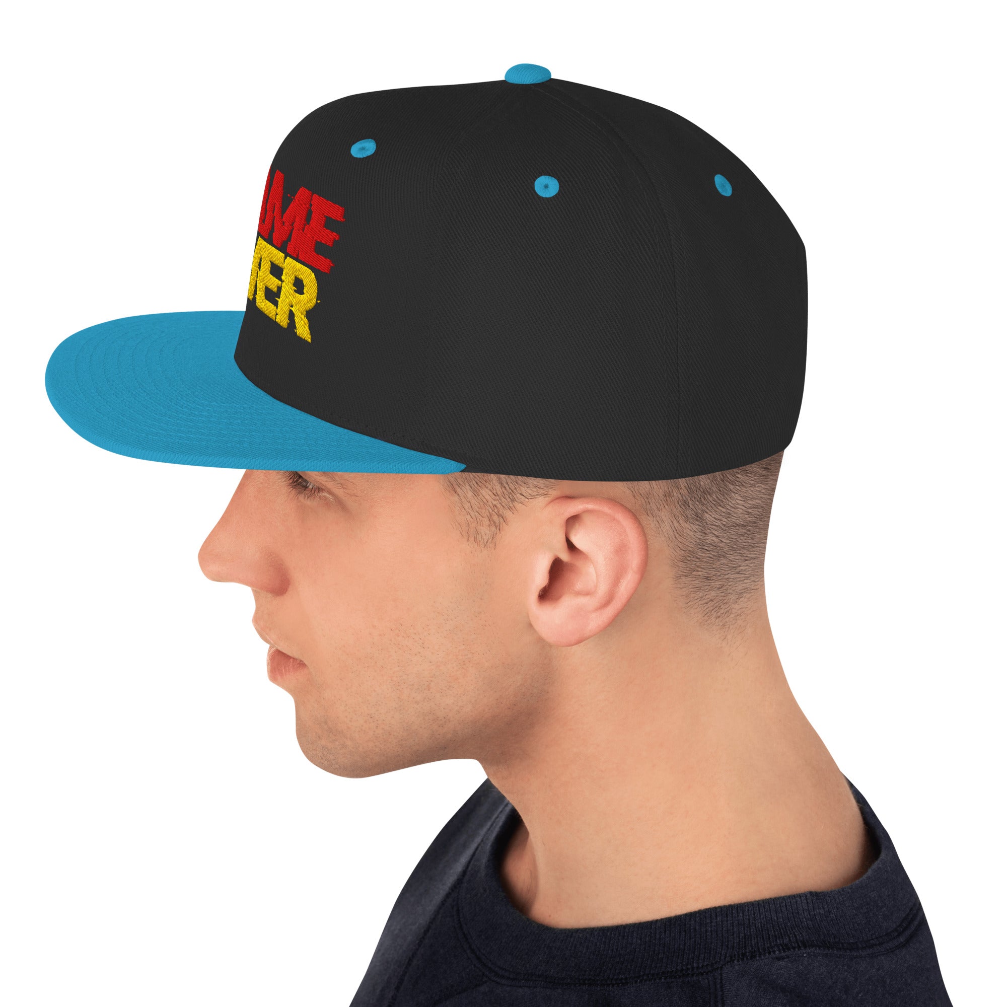 Cappellino Ricamato Unisex Snapback Regolabile – Design Game Over-Biiply