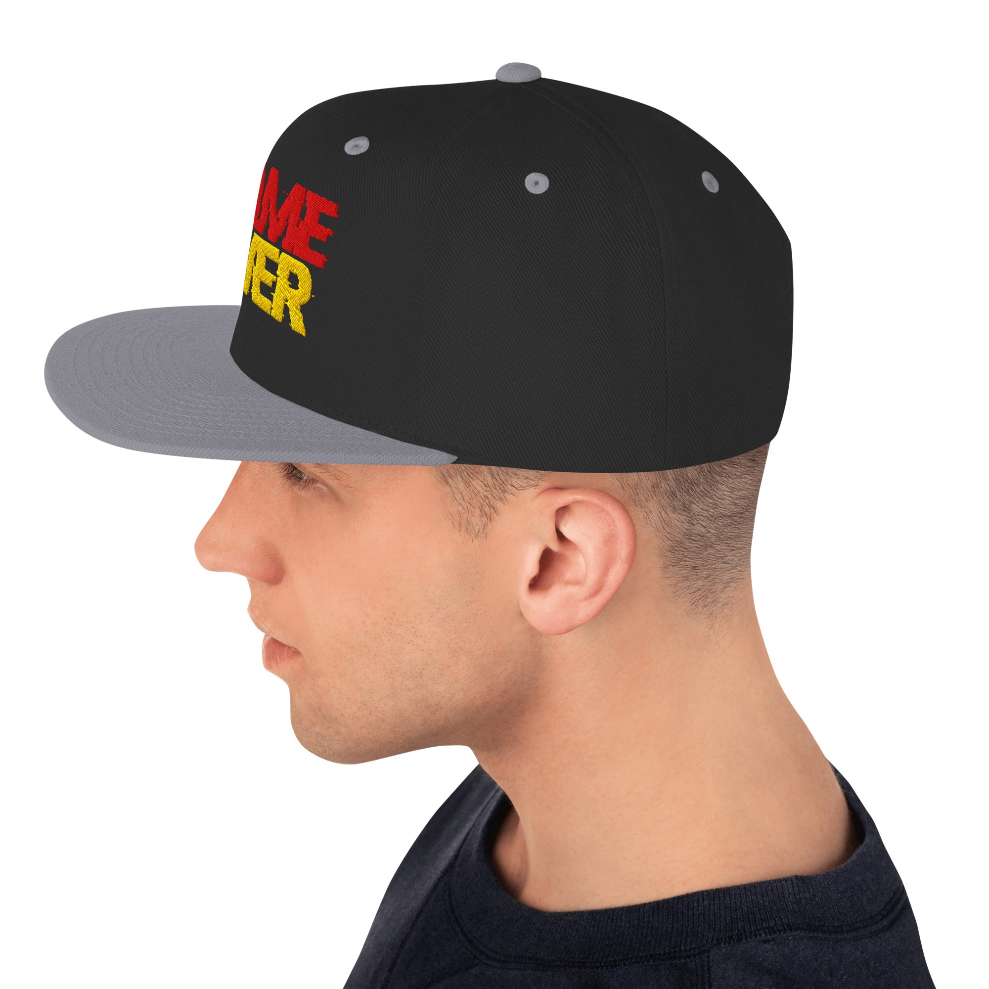 Cappellino Ricamato Unisex Snapback Regolabile – Design Game Over-Biiply