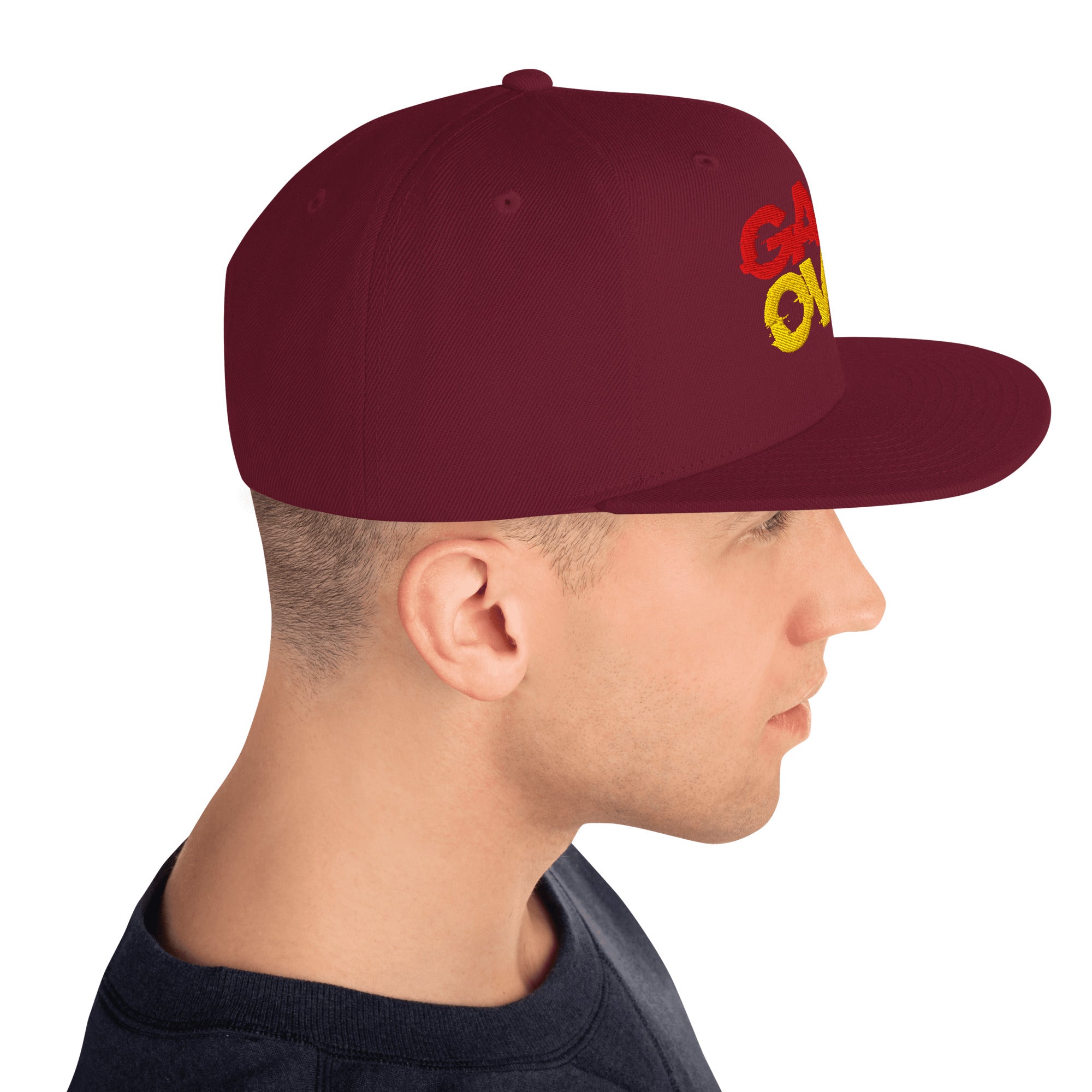 Cappellino Ricamato Unisex Snapback Regolabile – Design Game Over-Biiply