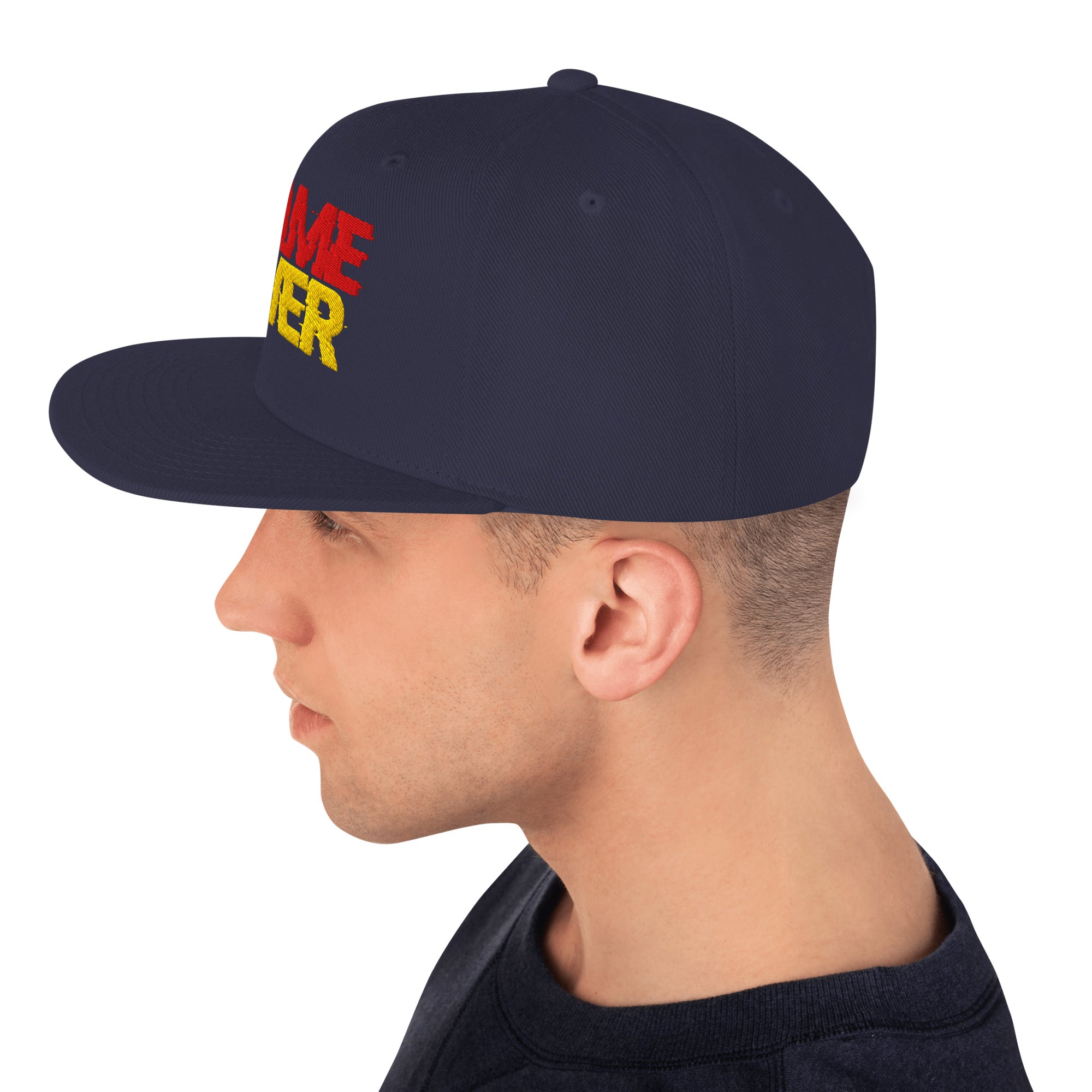 Cappellino Ricamato Unisex Snapback Regolabile – Design Game Over-Biiply