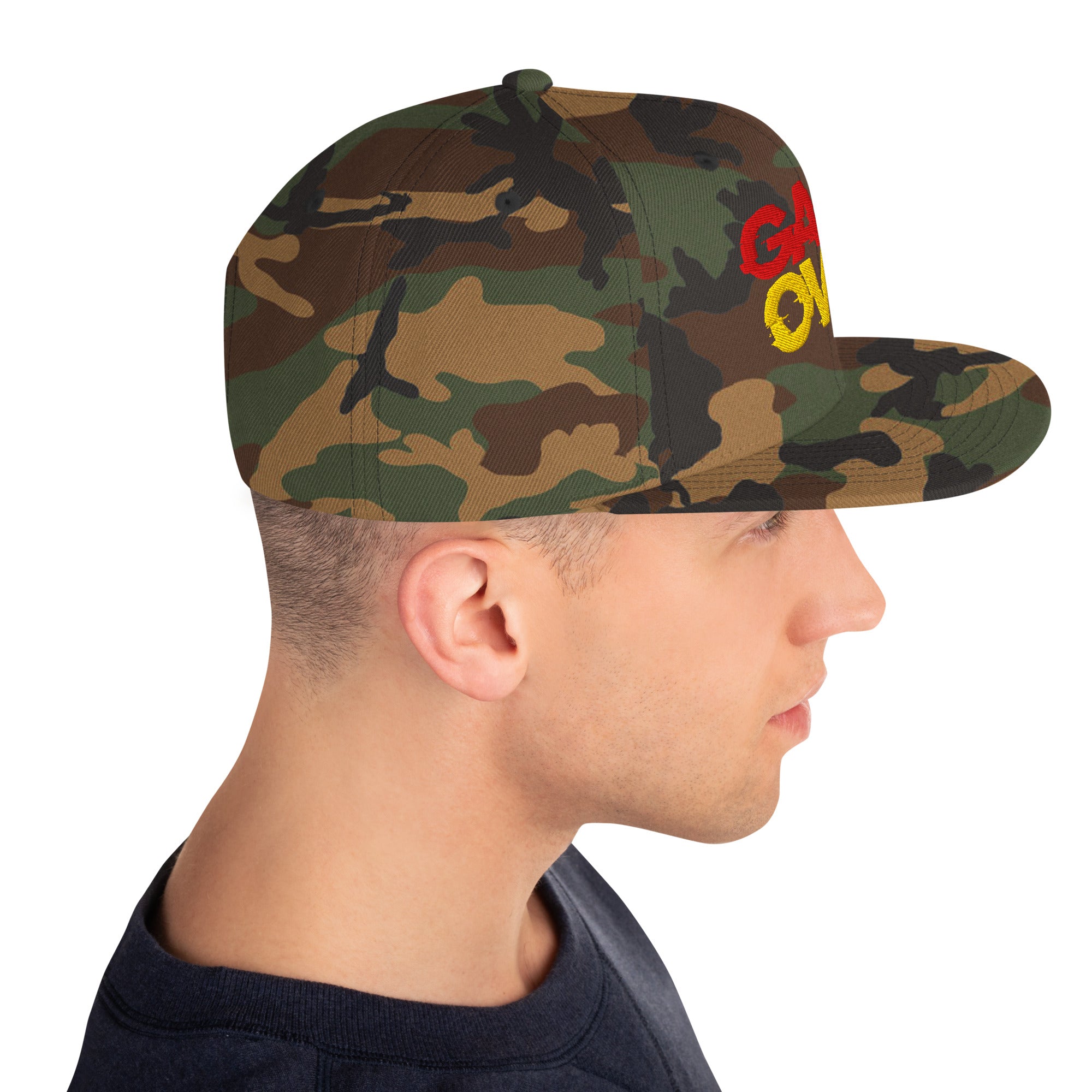 Cappellino Ricamato Unisex Snapback Regolabile – Design Game Over-Biiply