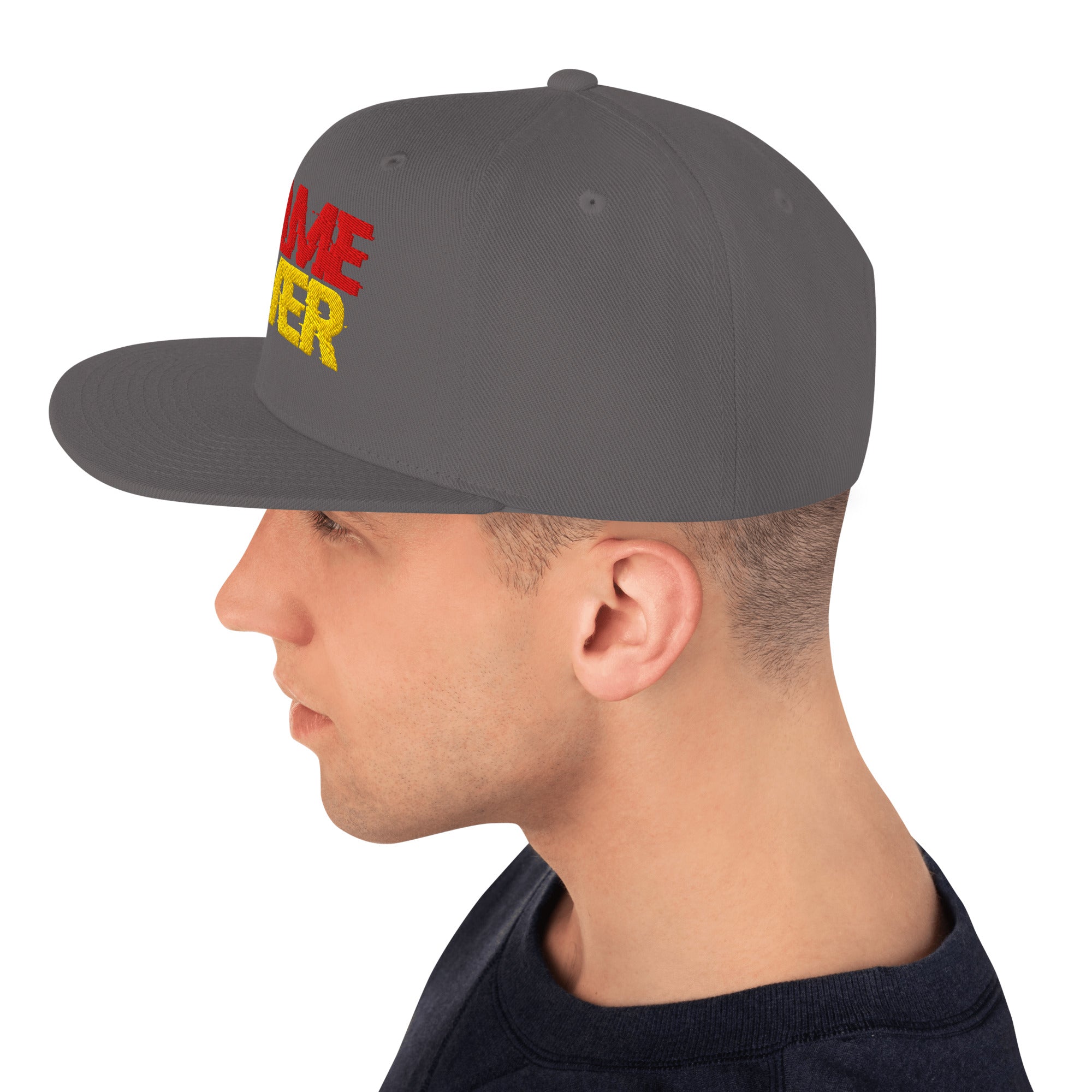 Cappellino Ricamato Unisex Snapback Regolabile – Design Game Over-Biiply