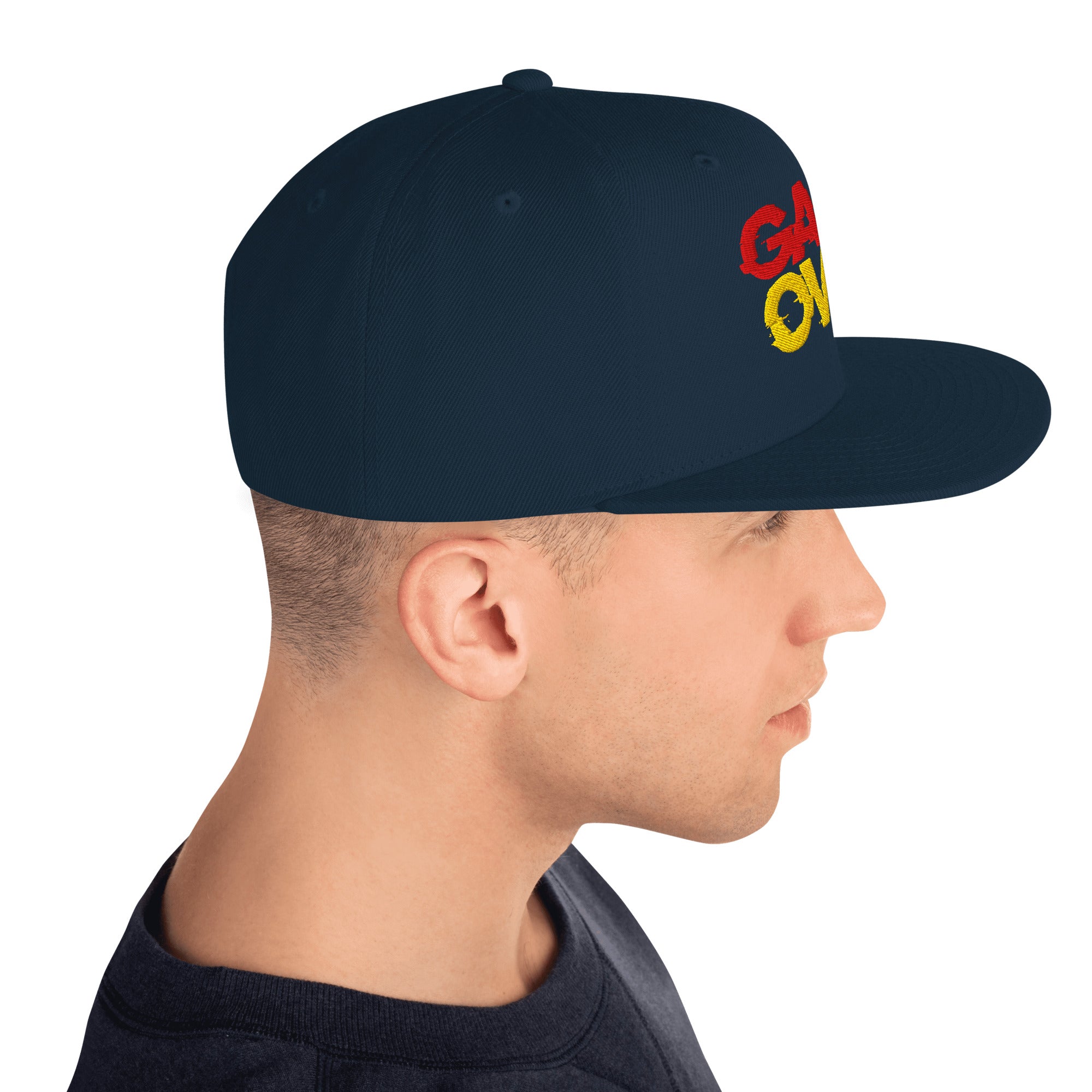 Cappellino Ricamato Unisex Snapback Regolabile – Design Game Over-Biiply