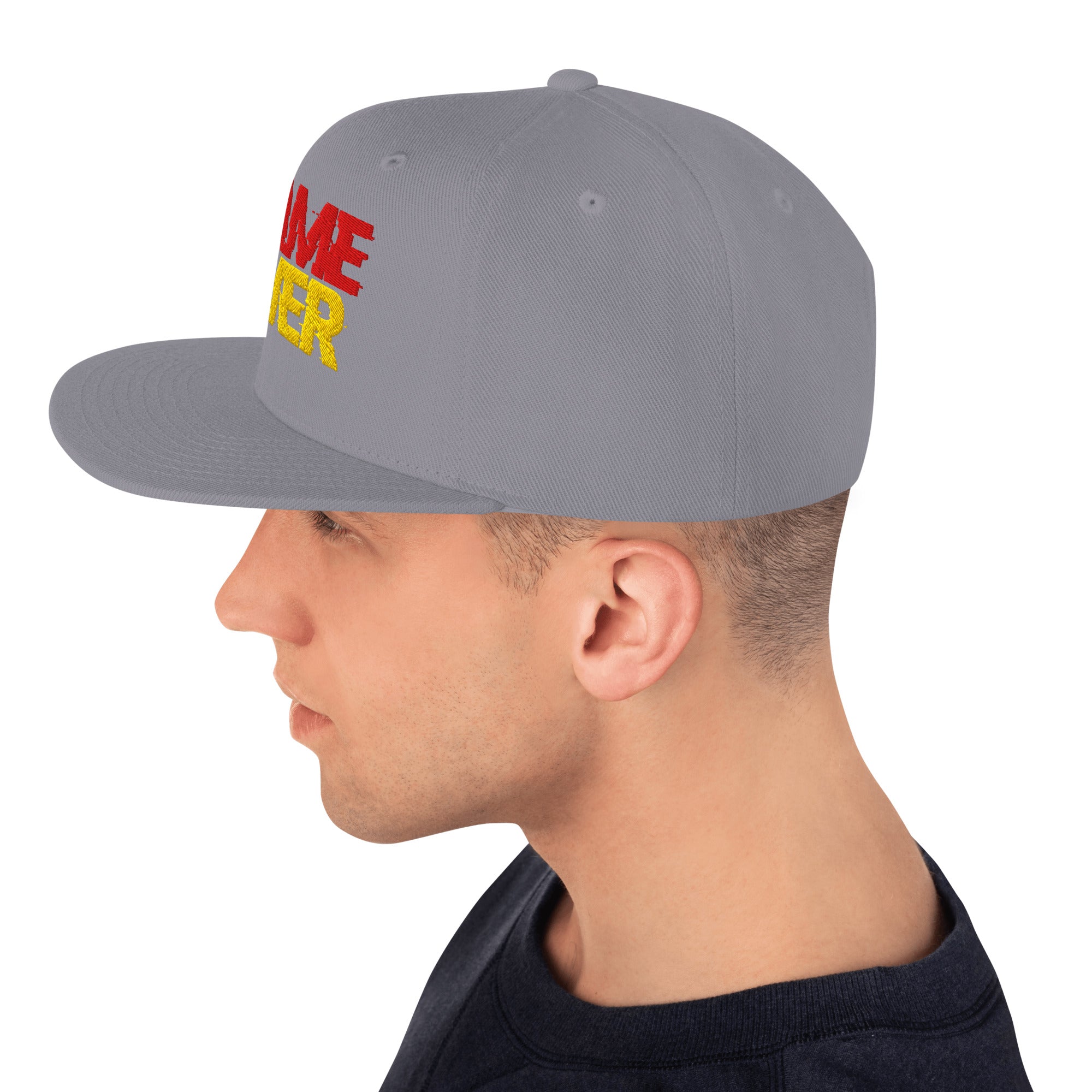 Cappellino Ricamato Unisex Snapback Regolabile – Design Game Over-Biiply