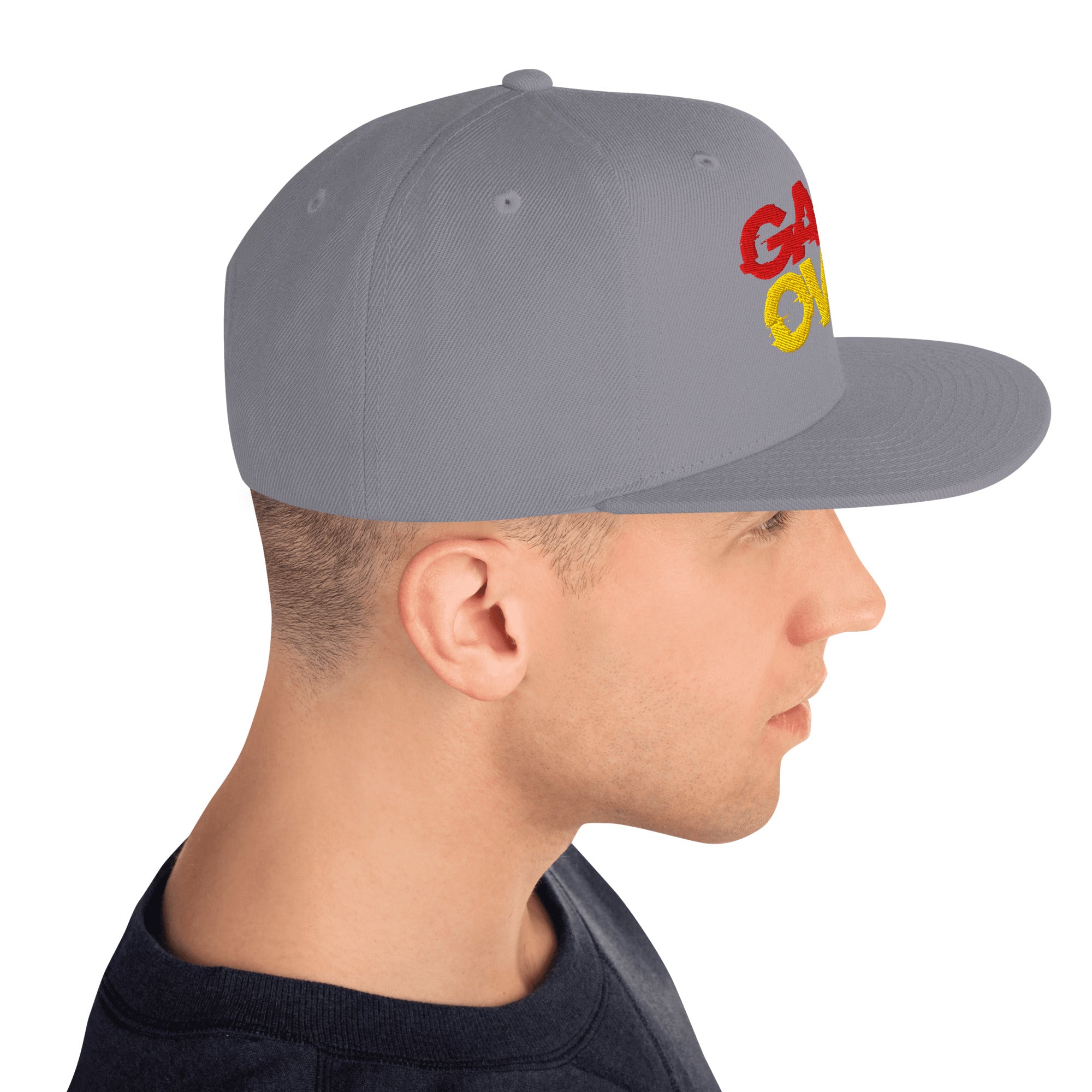 Cappellino Ricamato Unisex Snapback Regolabile – Design Game Over-Biiply