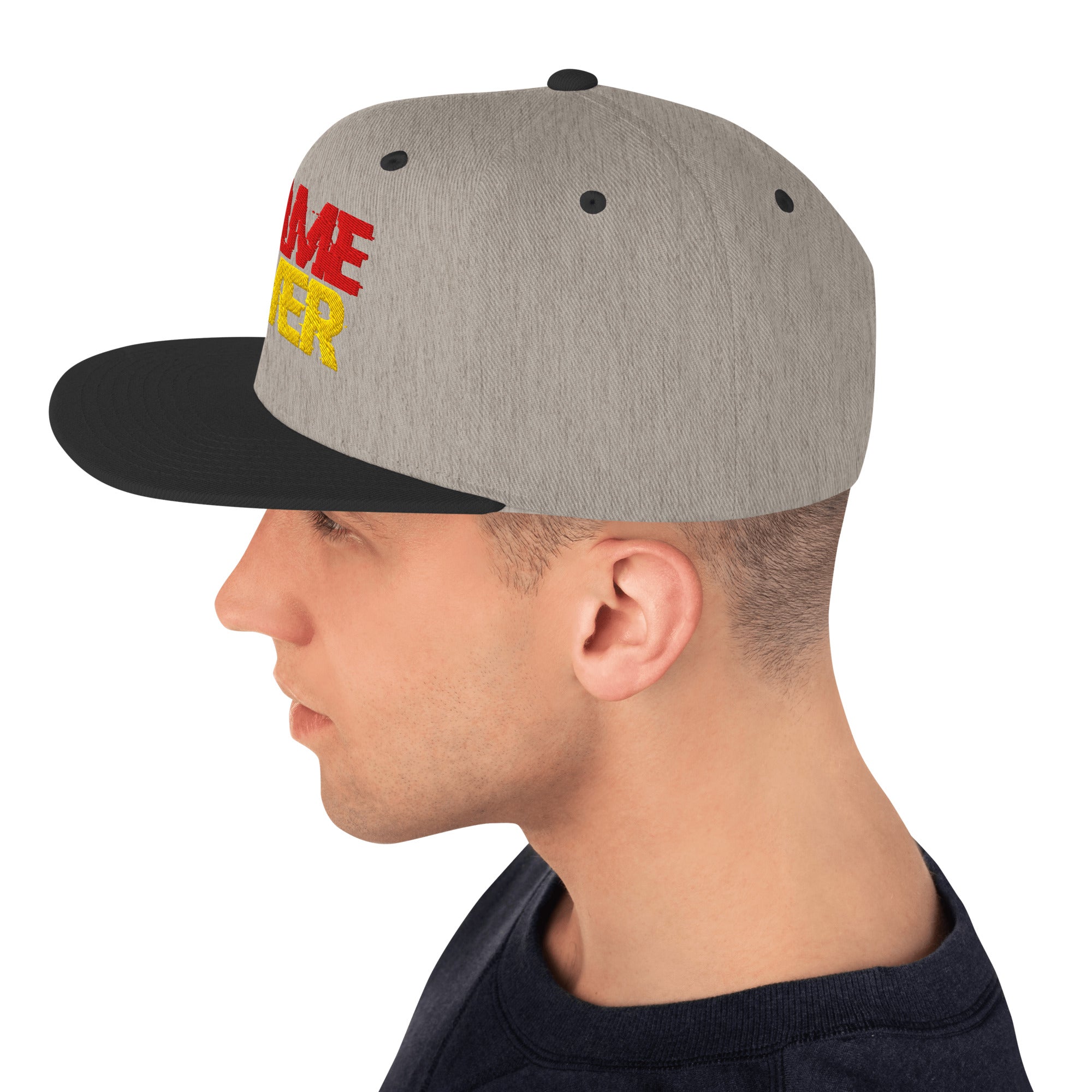 Cappellino Ricamato Unisex Snapback Regolabile – Design Game Over-Biiply