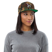 Cappellino Ricamato Unisex Snapback Regolabile – Design Mucca-Biiply