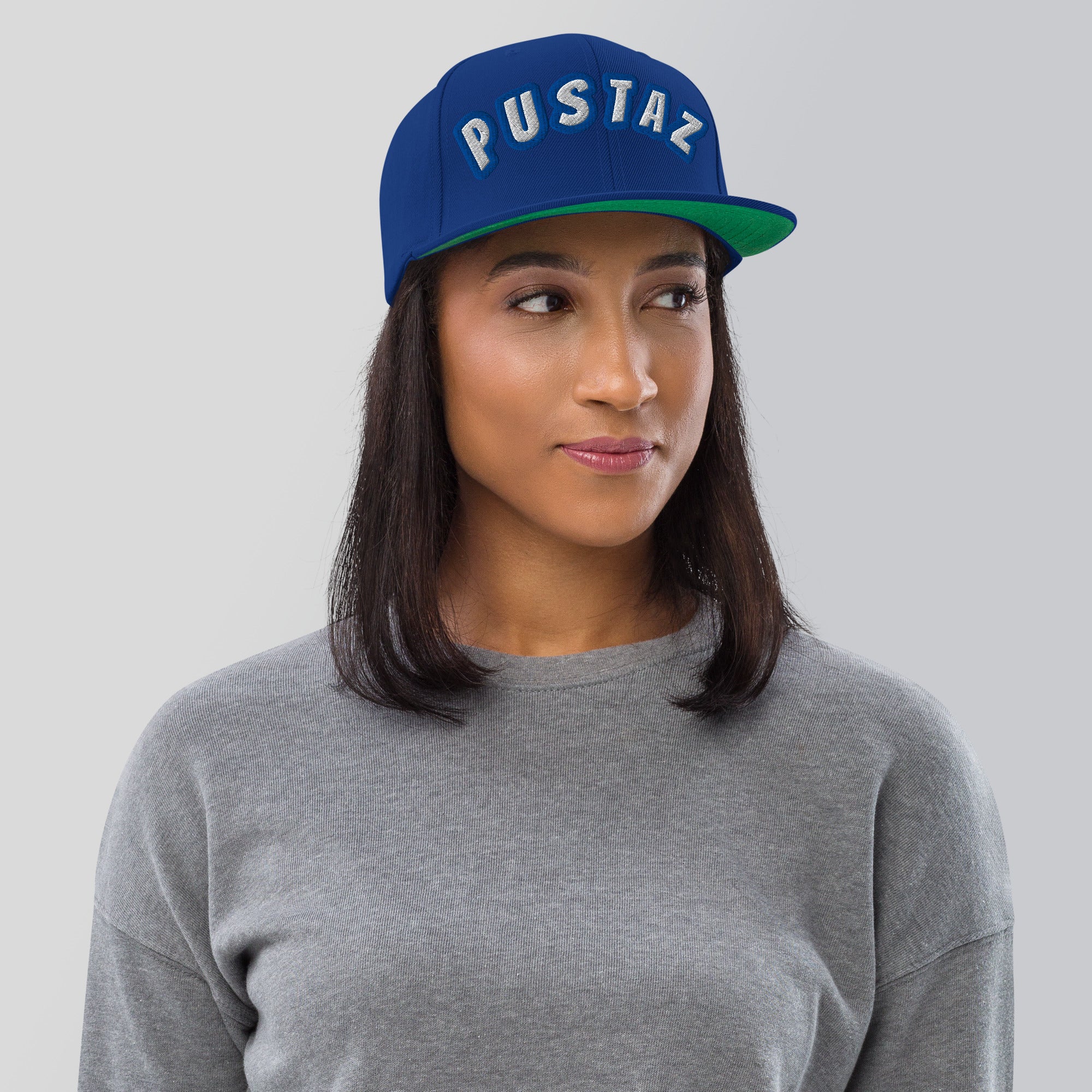 Cappellino Ricamato Unisex Snapback Regolabile – Design Pustaz-Biiply