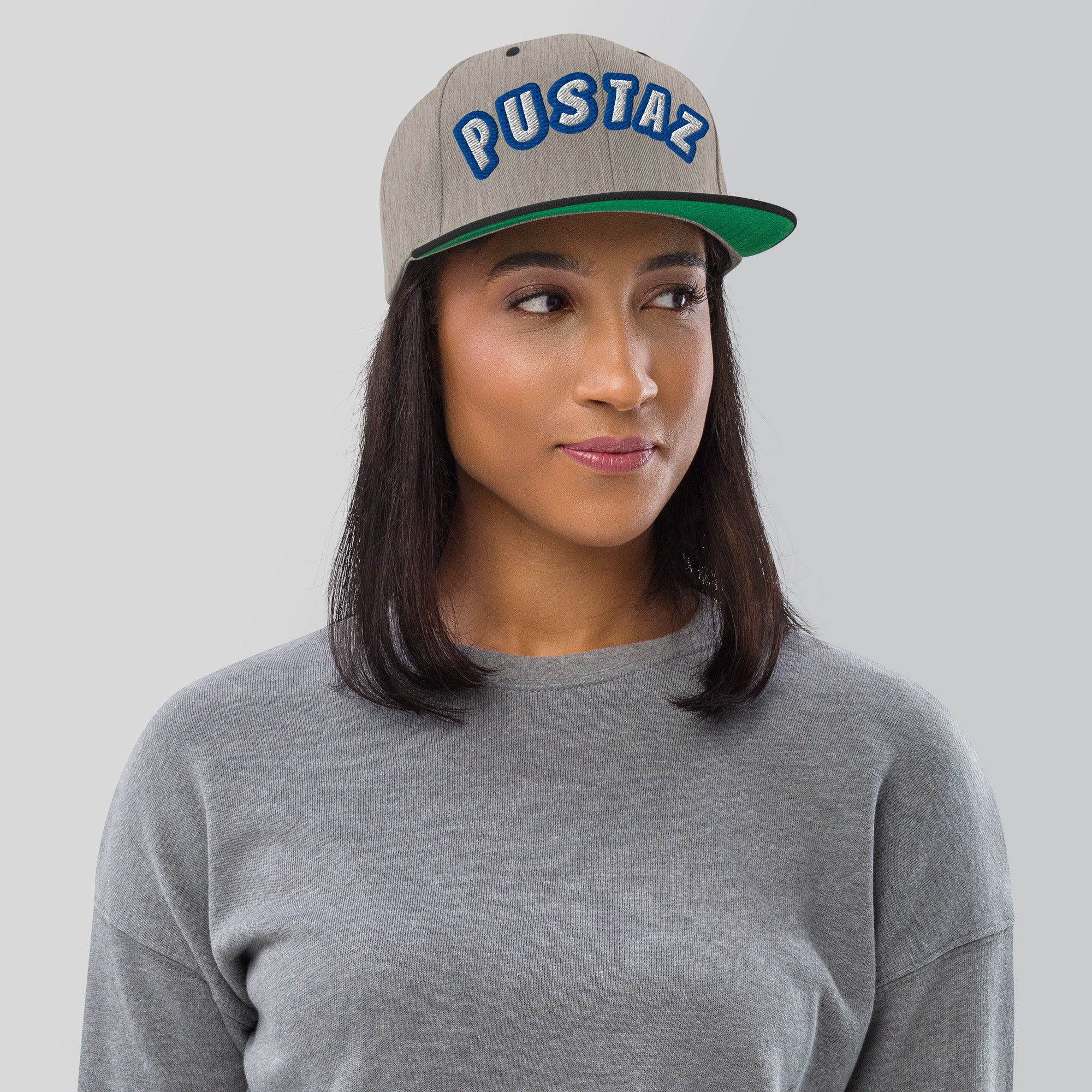 Cappellino Ricamato Unisex Snapback Regolabile – Design Pustaz-Biiply