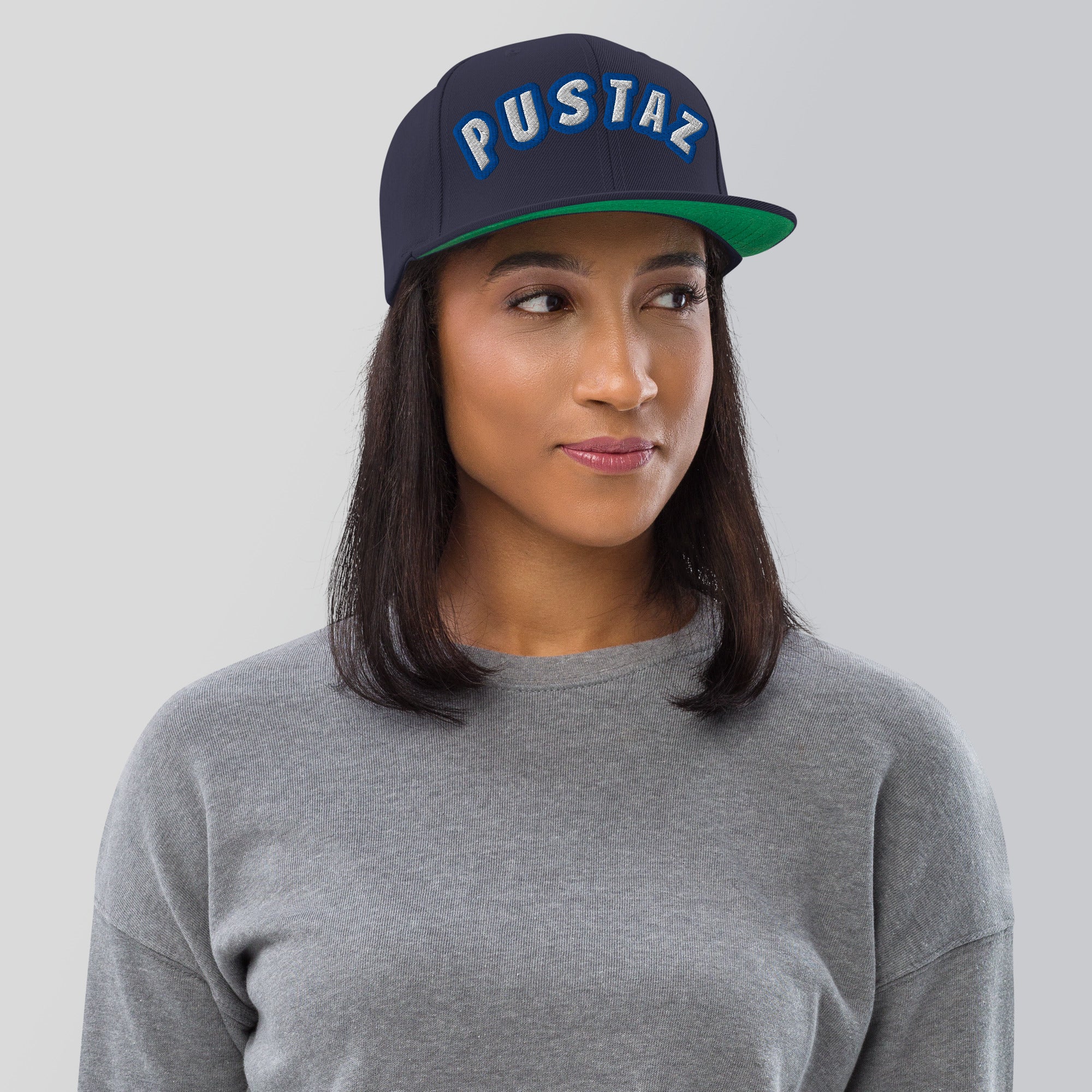 Cappellino Ricamato Unisex Snapback Regolabile – Design Pustaz-Biiply