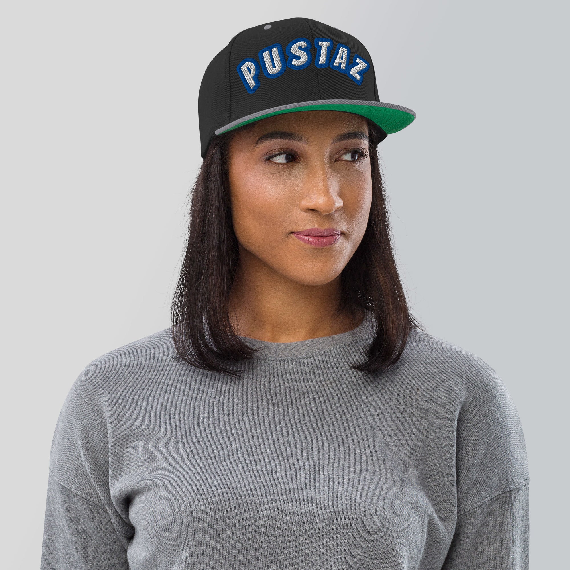 Cappellino Ricamato Unisex Snapback Regolabile – Design Pustaz-Biiply