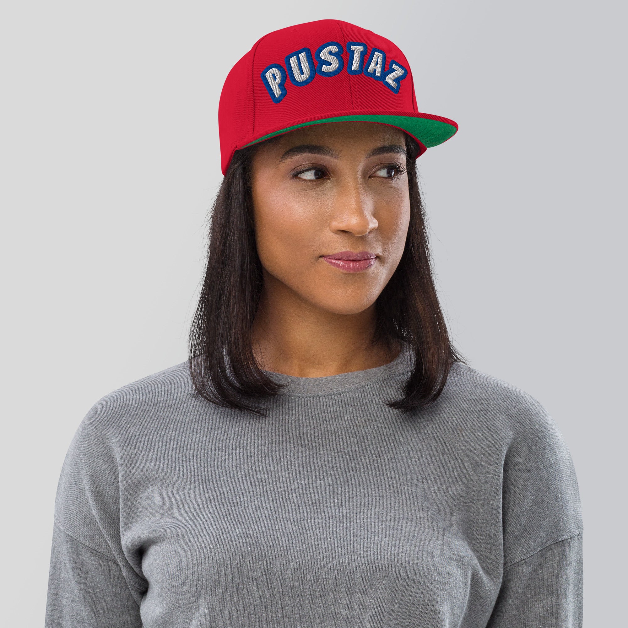 Cappellino Ricamato Unisex Snapback Regolabile – Design Pustaz-Biiply