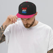 Cappellino Ricamato Unisex Snapback Regolabile – Design Rock And Roll-Biiply