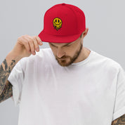 Cappellino Ricamato Unisex Snapback Regolabile – Design Smile-Biiply