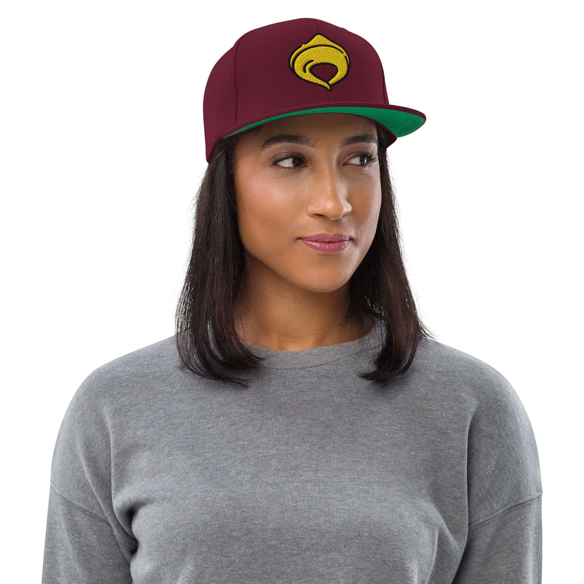 Cappellino Ricamato Unisex Snapback Regolabile – Design Tortellino-Biiply
