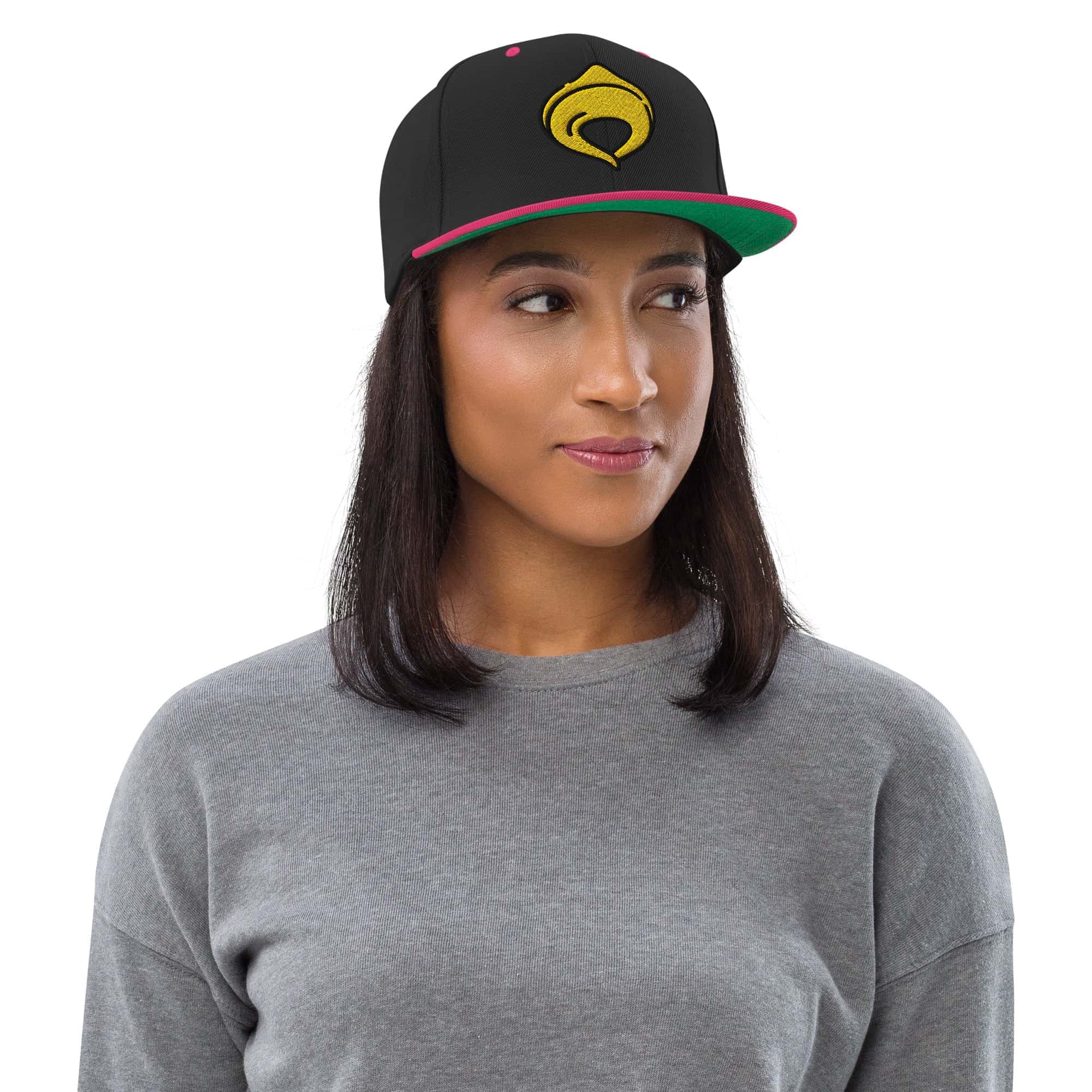 Cappellino Ricamato Unisex Snapback Regolabile – Design Tortellino-Biiply