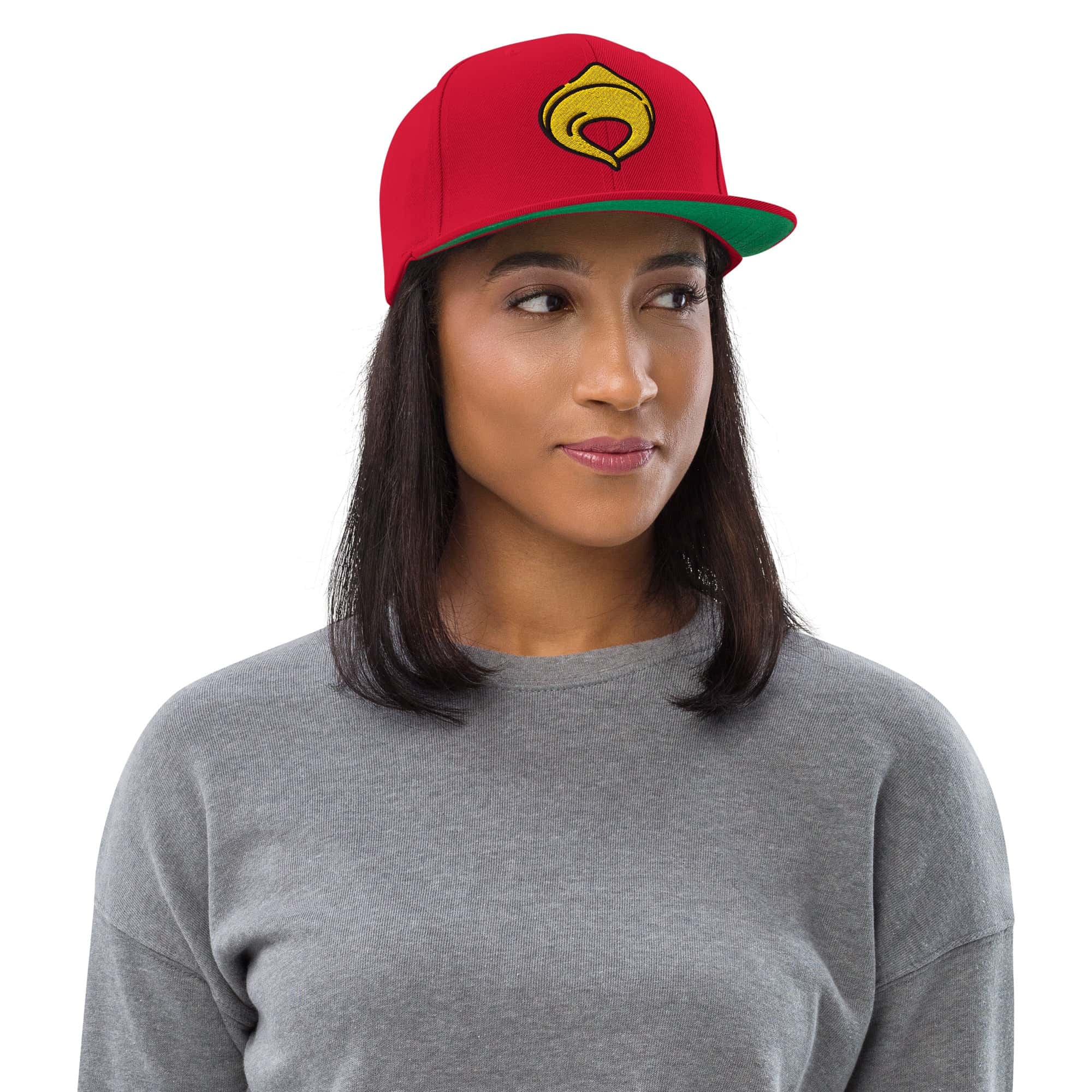 Cappellino Ricamato Unisex Snapback Regolabile – Design Tortellino-Biiply