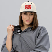 Cappellino Ricamato Unisex Snapback Regolabile – Design Under Ground-Biiply