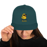 Cappellino Ricamato Unisex Snapback Regolabile – Design What Duck