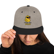 Cappellino Ricamato Unisex Snapback Regolabile – Design What Duck-Biiply