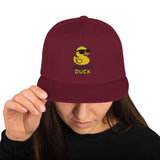 Unisex Adjustable Snapback Embroidered Cap – What Duck Design
