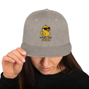 Cappellino Ricamato Unisex Snapback Regolabile – Design What Duck-Biiply